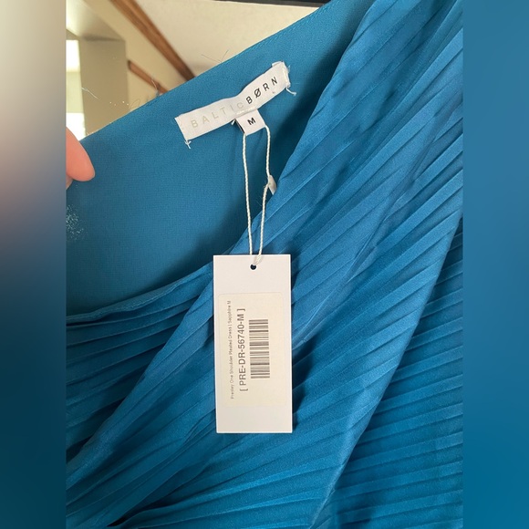 Baltic Born Teal One Shoulder Dress - Picture 5 of 8